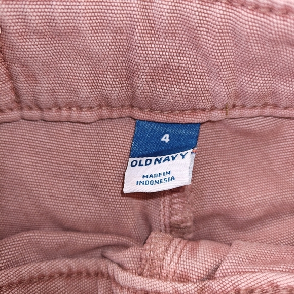 Old Navy Sz 4 Womens Pink High Waisted‎ Straight Canvas Workwear Chino Pants - Picture 7 of 8